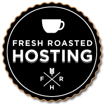 FRESH ROASTED HOSTING Logo